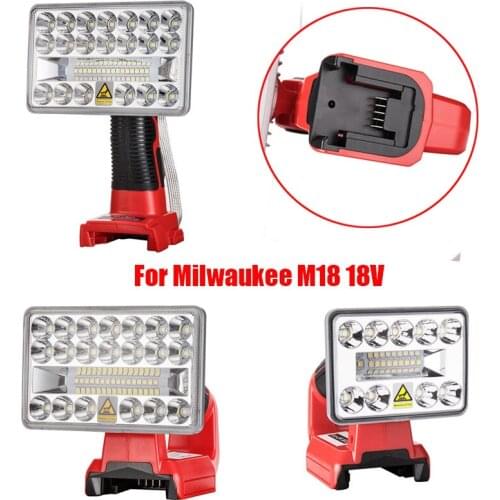Free shipping For Milwaukee M18 18V Li-Ion Battery Pistol/Portable LED Lamp Flashlight Outdoor Work Light with high quality