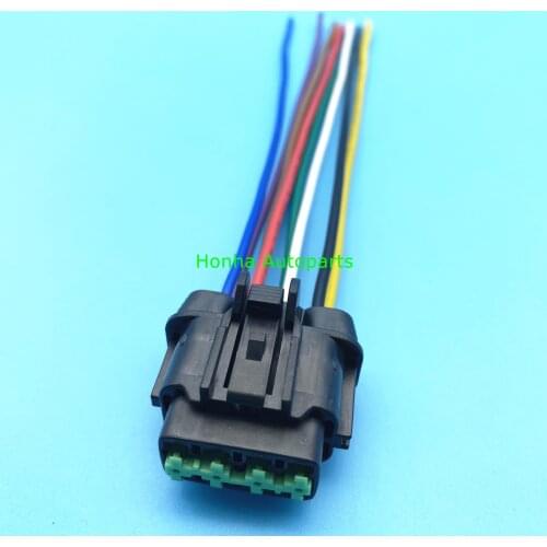 Free Shipping 8Pin Female Headlight Lamp Connector Plug With Pigtail For Nissan Sylphy Teana Qashqai X-TRAIL 6185-1177