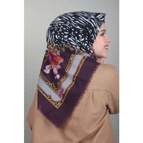 BONJELA PATTERNED COTON SCARF-DESEN-63-RENK-06