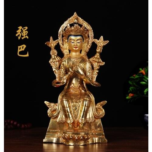 22cm # GOOD Buddha Buddhist bless family home Safety Health wealth efficacious Protection Maitreya Metteyya Buddha statue