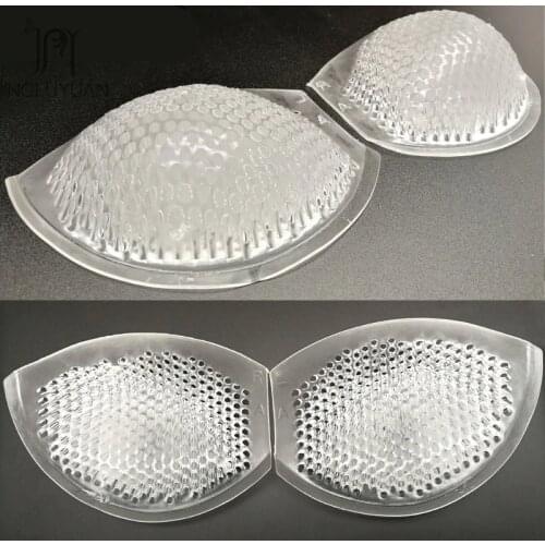 Bikini Swimsuit Padding Inserts Push Up Bra Silicone Breast Pads Magic Breast Inserts Transparent Sexy Bras Pad Plus Size Bra