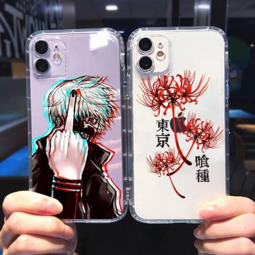 Tokyo Ghoul Kaneki Ken Anime Phone Case Transparent soft For iphone 5 5s 5c se 6 6s 7 8 11 12 plus mini x xs xr pro max