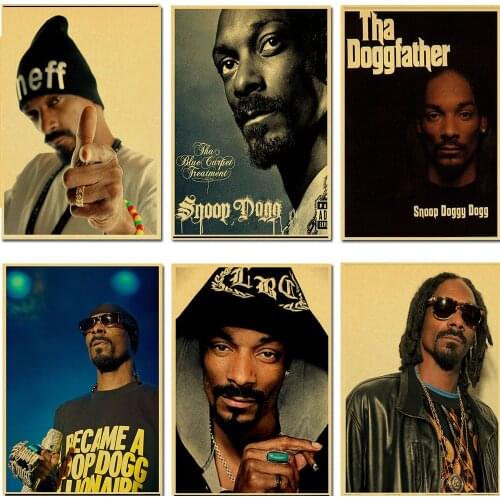Snoop Dogg Decorative Painting/Wall Decor/Bar Poster/Kraft Paper/Retro Poster