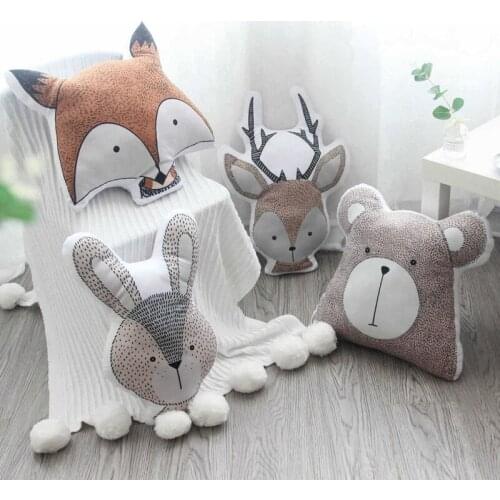 Sofa Cushion Baby Calm Sleep Doll Beds Rooms Cute Doll Animals Pillow Decor Cute Animal Toys Kids Sofa Household Decors Products