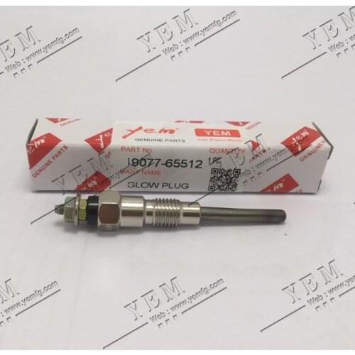 For Kubota engine parts V2203 glow plug 19077-65512 4pcs