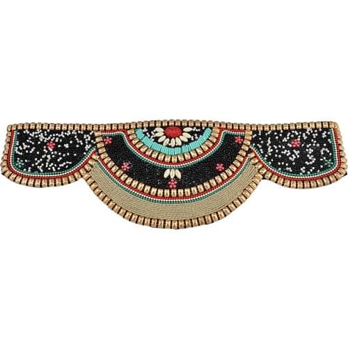 Ethnic Bohemian Beaded Elastic Adjustable Belt Waist Belly Dancing Jewelry