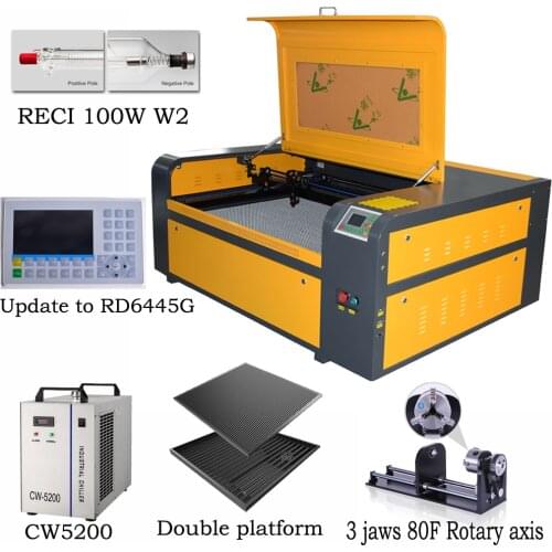 Laser RECI 100w laser engraving machine SL-1080 co2 laser engraving machine 220V laser cutter machine diy CNC engraving machine