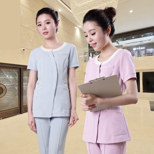 Summer Nurse Uniform Split Suit Pants Work Clothes Beauty Shop Beautician Work Clothes Female Work Uniform