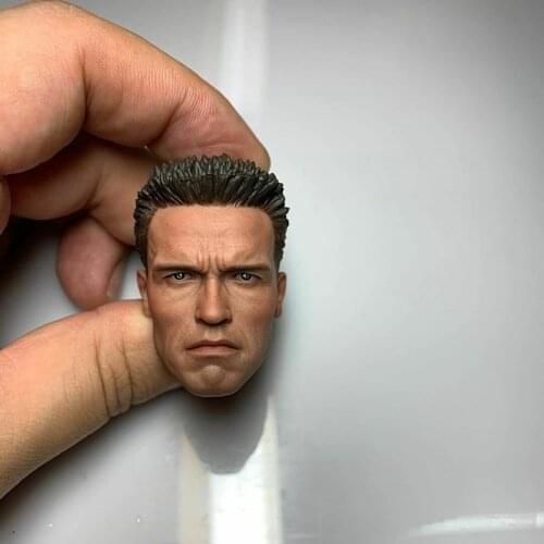 In Stock 1/6 Scale Head Model Sculpt Arnold Schwarzenegger Accessory Model For 12'' Male HT Phicens Body Figure