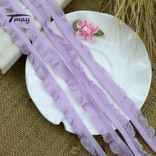 #1611 SOFT Touch Lilac elastics Elastic Bands Trim Underwear Bra Stretch Mesh Lace Fabric DIY Sewing Ribbon Tape Baby Headbands