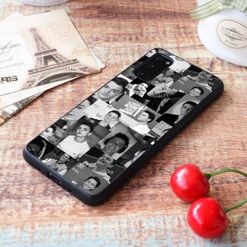 For Samsung Galaxy Black and White Noah Schnapp Soft TPU border Samsung Galaxy Case