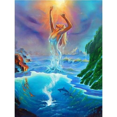 New 5D Diy Diamond Painting Landscape Beauty Cross Stitch Diamond Mosaic Needlework Diamond Embroidery Home Decor Handcraft