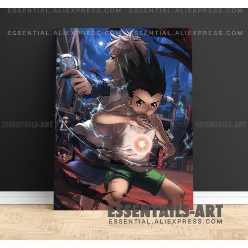 Gon and Killua Hunter x HxH Anime Poster Canvas Wall Art Painting Decor Pictures Bedroom Living Room Home Decoration Prints