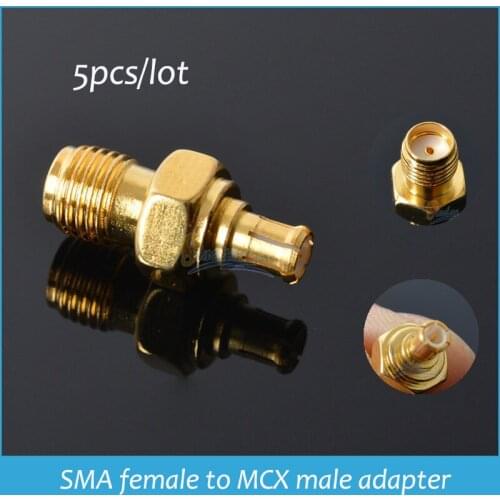 Sindax SMA female to MCX male adapter straight coaxial adapter Partitioned price Drop Shipping