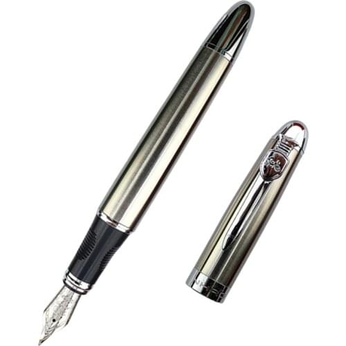 High quality Fountain pen Full metal Stainless steel luxury pens Jinhao X450 Caneta Stationery Office school supplies ink Refill