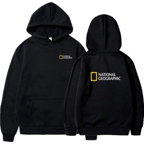 New National Geographic Spring and Autumn Hoodie Sweatshirt Mens Womens Pullover Harajuku Street Mens Hoodie Casual Fashion S