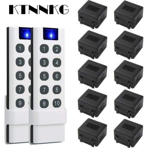 KTNNKG 433Mhz DC 12V Universal Wireless Remote Control Switch RF Receiver Relay For LED Light Electric Gate Car Garage Door