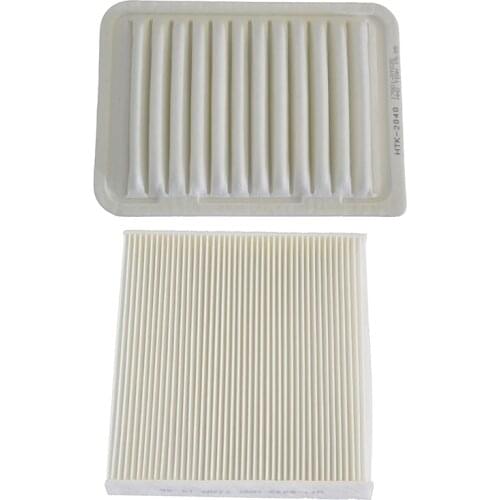 2Pcs Engine Air Filter Cabin Air Filter for Toyota Corolla Yaris Matrix Prius 2008-2018 17801-0T020 87139-50100 17801-21050