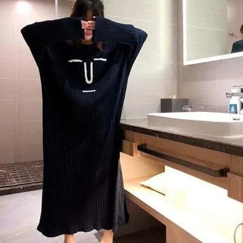 Large size 10XL bust 42cm Cotton Long Night Dress Short Sleeve Women O-Neck Striped Sleepwear Casual Oversized Summer Home Dress