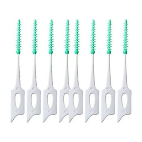 Tooth Stick 20pcs/pack Push-pull Interdental Tooth Brush Gum Interdental Brush Orthodontic Brush Remove Residue Oral Care Sale