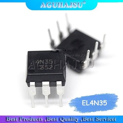 10PCS 4N35 DIP6 EL4N35 DIP photoelectric coupler new and original