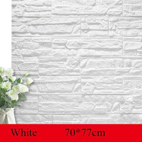 3D Brick PE Foam Wallpaper Panels Room Decal Stone Decoration Embossed collision foam soft childrens room TV background wall