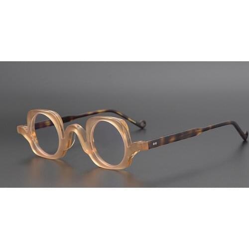 Acetate Square Glasses Frame Men Vintage Small Eye Glasses Women Optical Myopia Eyeglasses Frames Man Clear Eyewear Oculos Gafas