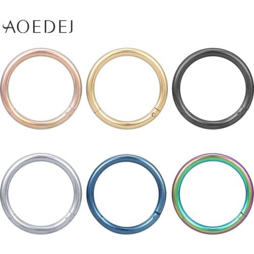 AOEDEJ 18G 6PCS Nose Rings Surgical Steel Nose Studs for Women Sexy Indian Nose Ring Ear Septum Piercing Body Jewelry