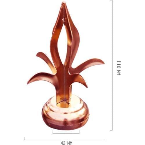 Freeshipping 110mm Rose Gold Color Decoration Handrail Armrest Stair Fence Gate Door Top Tip Parts Head for Outdoor or Indoor