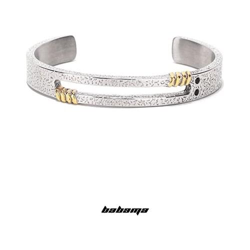 Babama2021 Bracelet mens fashion brand cool style hand ornament womens fashion personality students mouth lovers Bracelet