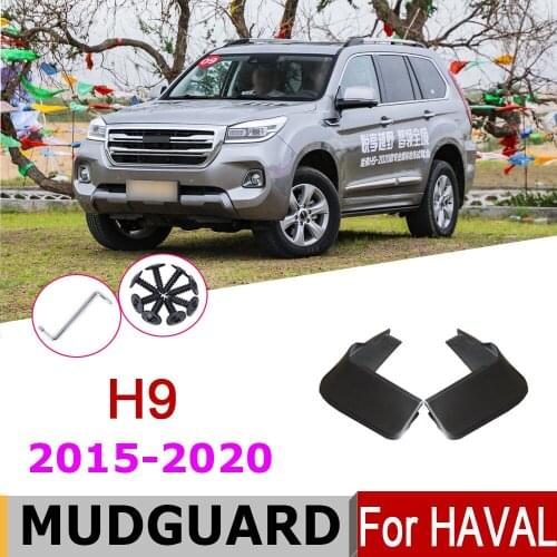 Car Mudflap Fender For Haval H9 2020-2015 Over Fender Mud Flaps Guard Splash Flap Mudguard Accessories 2019 2018 2017 2016