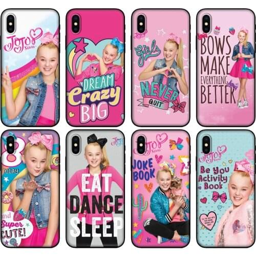 Black tpu Case For Huawei Honor 20 Lite 10 10i 20S 30S 30 Case Honor 7A 5.45 7s 7C 5.7 Case Cover Jojo Siwa