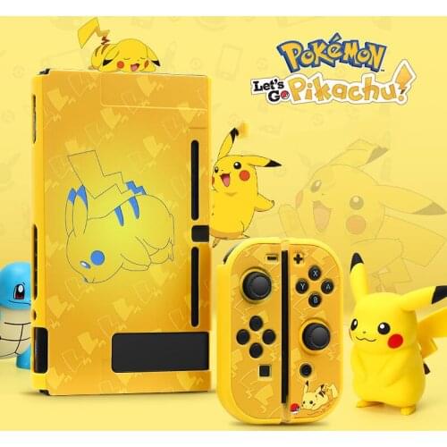 Pokemon Pikachu Nintendo Switch Case Frosted Case Split Case Cartoon Cute Anime TPU Protection NS Accessories Silicone Case Gift