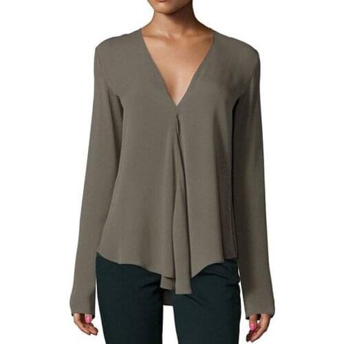 Ding Yu Xuan Blouses With Sleeves