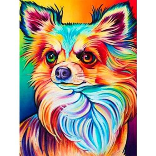 DIY 5D Diamond Painting Animal Dog Pet Cross Stitch Kit Full Drill Embroidery Mosaic Art Picture of Rhinestones Home Decor