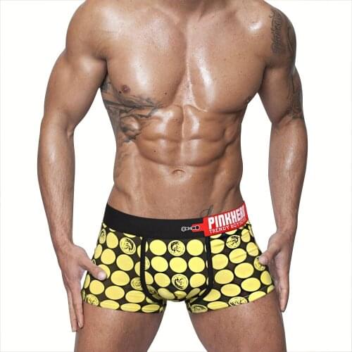 Clearance Sale Cotton Mens Underwear Sexy Boxers Shorts Fashion Print Pants Trunk Male Panties Size M/L/XL/XXL
