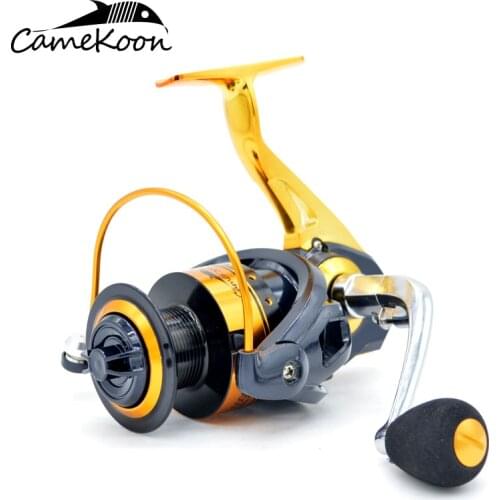 CAMEKOON Spinning Fishing Reel 15KG Max Drag 13 Ball Bearings Lightweight Smoothest Saltwater Reel 2000 to 7000 Series