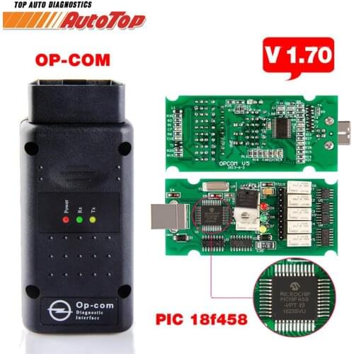 Best OP COM ODB 2 V1.70 OP COM V5 Autoscanner OPCOM for OPEL Firmware V 1.70 With PIC18F458 OP-COM for Opel OP COM OBD2 Scanner