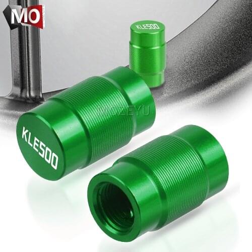 Motorcycle CNC Vehicle Wheel Tire Valve Air Port Stem Caps Covers Plug For Kawasaki KLE500 KLE 500 1991-2007 2006 2005 2004 2003