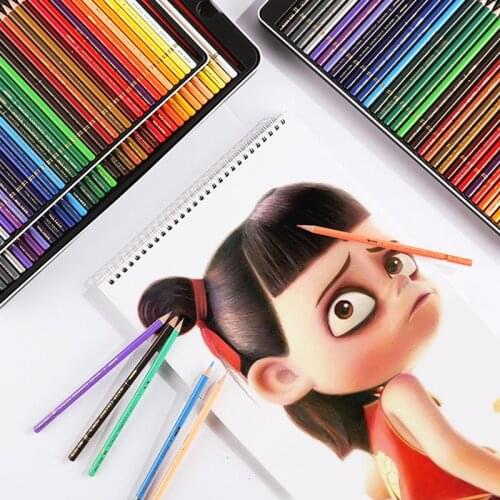 36/72/120 Colors Professional Watercolor Pencils Set Artist Painting Sketching Wood Soft Color Pencil School Art Supplies