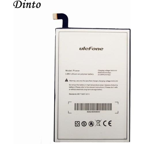 New High Capacity 6050mAh For Ulefone Power Battery Backup Replacement Li-ion Phone Batteries for Ulefone Power Smart Phone