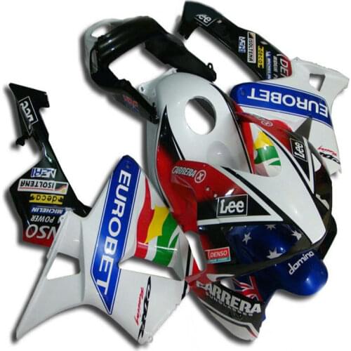 Dor-in yellow blue black green Red white For CBR 600RR 600 RR 03 04 Red white NEW CBR600 RR F5 CBR600RR 2003 2004 03-04 Fairing