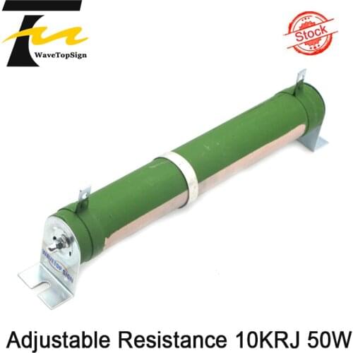 WaveTopSign High Power Adjustable Resistor 10KRJ 50W Resistance Value 0.5O-30KO