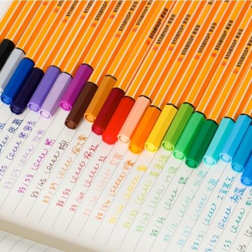 10 pcs/lot Germany fiber pen Germany swan 88 fiber pen 0.4mm colored gel pens for writing office school writing supply