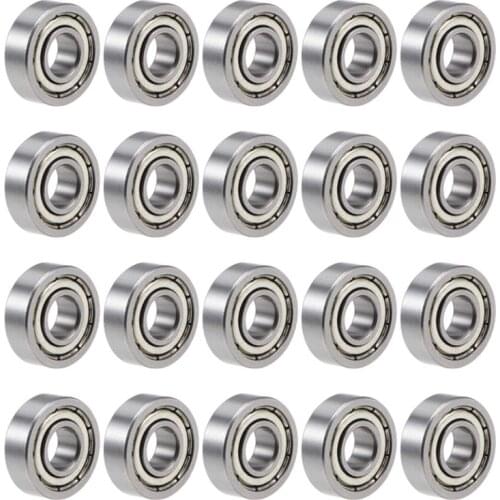 R4ZZ Deep Groove Ball Bearing 1/4"x5/8"x0.196" Double Shielded Bearings 20-Pack