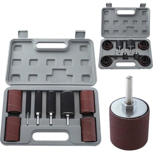 Sanding Drum with Case 20pcs/25pcs Sanding Belts #80 #120 Sandpaper for Engraving Polishing Rotary Tool