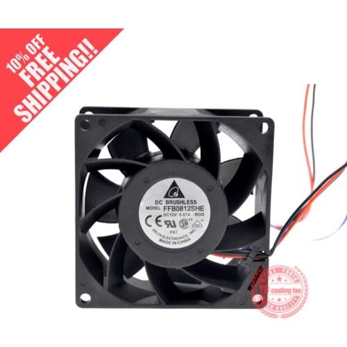 Brand new DELTA 8038 3PIN UPS 12V 0.87A FFB0812SHE-ROO cooling fan
