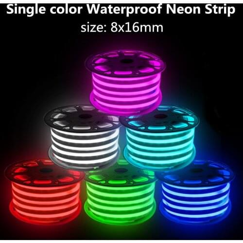 220V LED Neon Strip Light Waterproof 120Led/m 2835 Flexible Led Rope Lights for Indoor Outdoor Decoration warm white / pink/blue