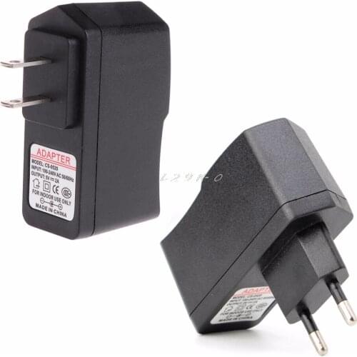 USB AC 100-240V DC 5V 2A 10W US/EU Plug Switching Power Supply Adapter Charger