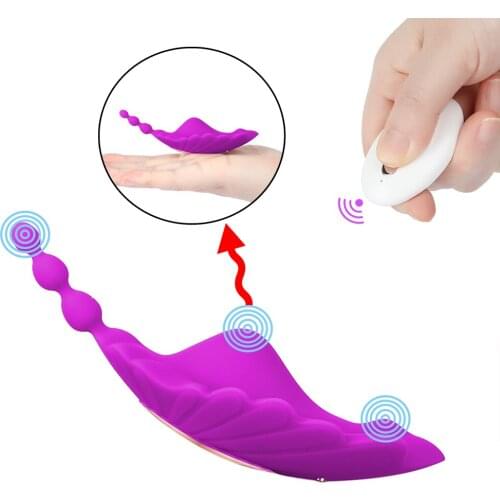 USB Charging Wireless Remote Wearing Clitoris Stimulator Vibrator Masturbator Wearable Vibrator Panties Adult Sex Toys for Women